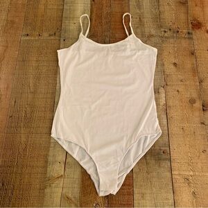 Fashion nova ricarda basic bodysuit active basic in white -L